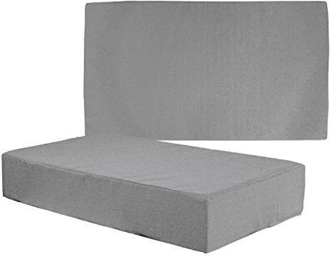 MyVorrei 2 Kissen für Rückenlehne und Sitz für Sessel für den Außenbereich, Nautisch und Garten, 40 x 80 cm, Dicke 10 cm, abnehmbarer Bezug mit Reißverschluss, Bezug 100 % Polyester