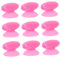 Beatifufu Lip Brush Anti-lost Cover Makeup Brush Protector 10pcs Silicone Travel Compact