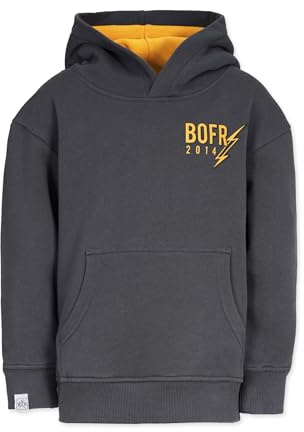 Band of Rascals Kinder Kapuzenpullover Flash aus Bio-Baumwolle, Dark-Grey, Gr. 152