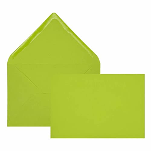 Edition Seidel 25 grüne Premium Briefumschläge Umschläge Kuvert farbig Format ähnlich B6 12,0 x 17,5 cm 80 g/m² (Helles Grün/Maigrün, 25 Stück/Pieces/Pièce)