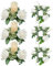 Kerzenkränze Ringe Künstliche Rosen Blumenkerzenringe Für Säulen Kleiner Blumenkranz Kerzenhalter Hochzeitsdekoration Tischdekoration Rosige Ringe Kerze Für Esstischdekoration 6 Stück 20,1 cm