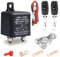 RUIZHI Batterie-Trennschalter, 12V DC 200A Stromkreisunterbrecher, Auto-Batterie-Trennschalter mit 2 Fernbedienungen, Ferngesteuerter Auto-Stromschalter für Auto, RV, Boot, Jacht, Anti-Diebstahl