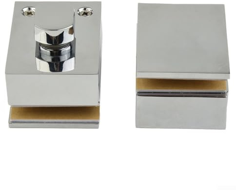 Thicken Glass Door Latch, Zinc Alloy Bathroom Glass Door Lock, Double Glass Door Lock Free Opening To Glass Panel Shower Room