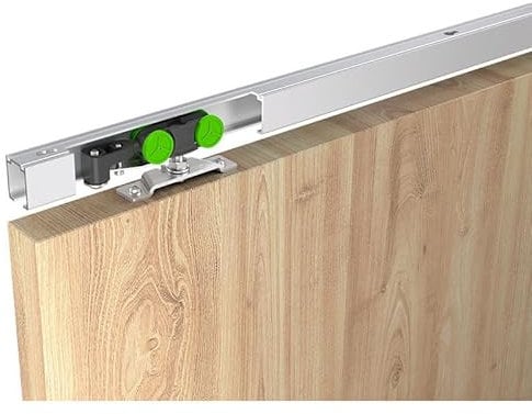 Kit Rail 1.90 m pour Porte Coulissante Suspendue de 40 kg - Made in FRANCE