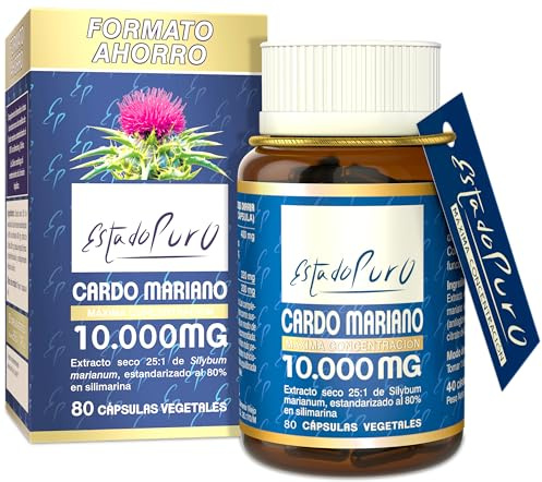 Cardo Mariano 10000 mg Estado Puro, 80 Cápsulas