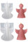 Silikonformen Gießformen Engel,Silikonform Engel Kerzenformen zum Gießen,Giessform Silikon Gips zum Gießen Gießform Engel Silikonform Einschieber für DIY Kerzen,Seife,Gips,Handwerk (2pc)