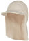 Sterntaler Schirmmütze Nacken Musselin - Unisex Mütze aus Baumwoll Musselin (Bio) - UV-Schutz 50+ Sonnenhut mit Nackenschutz - Baby- und Kinder Sommer Kopfbedeckung - beige, Größe 47