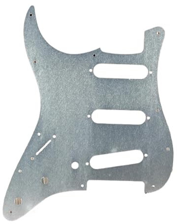 Schlagbrett für Gitarre Silber Aluminium Metall Gitarre Pickguard 11 Loch Elektrische Gitarre Pickguard SSS Für Gitarre Teile