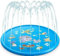Wasserspiele für Kinder 170 x 170 x 15cm, Sprinkler für Hunde Spritz wasserspiel Matte, Splash Pad mit rutschfeste einstellbare Wasserhöhe | SPLASHYFUN