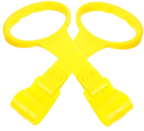 Hoement Baby Zahnungshilfe 1 Paar -stehassistent Krippe Ring -kleinkind-stehringe -stehringe Babyspielzeug Zeug Assistent Für Babylaufübungen Zugringe Für Babybetten Yellow