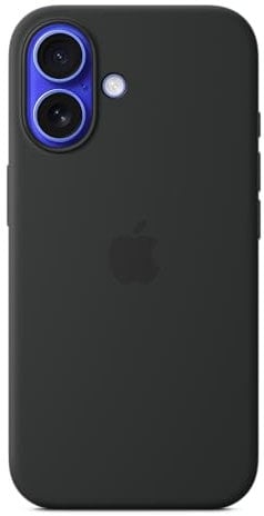 Apple iPhone 16 Silikon Case mit MagSafe – Schwarz 