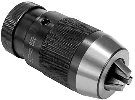5-20mm Keyless Light Duty Professional Drill Chuck Self-Tightening Keyless B22 Chuck for Lathe Electric Drill 5-20mm Clamping Capacity Drill Chuck