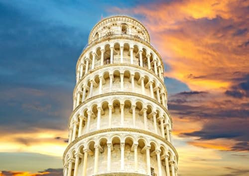 CALVENDO Poster 84,1 x 59,4 cm Querformat Schiefer Turm von Pisa| Bilder, Kunstdruck, Wandbild, Wanddeko, Prints ohne Rahmen