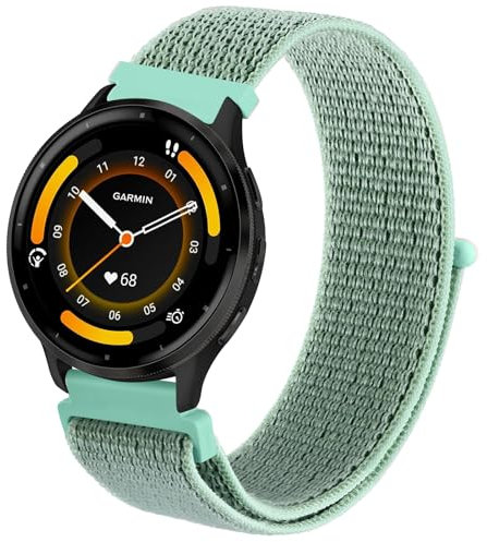 AK für Garmin Venu 2/Venu 3/Forerunner 265 Armband Herren Damne, 22mm Quick Release Armbänder Nylon Ersatzarmband für Garmin Vivoactive 4/Forerunner 255