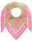 Zwillingsherz Dreieckstuch/Schal totenkopf Herz Khaki pink