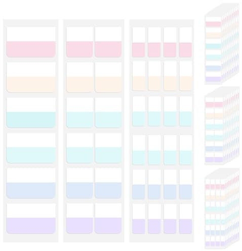 420 Stück Kleberegisterkarten, 3 Größen Seitenmarker, Klebezettel Tabs, Selbstklebend Page Markers Tabs, Tabs Page Marker, Haftstreifen Index Tabs für Lesen, Tagebuch, Bücher, Büro, Dokumente