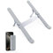 SODI Laptop Ständer, Faltbarer Aluminium Notebook Ständer, Höhenverstellbarer Laptopständer mit Belüftung, Kühlung und Stabilität für MacBook Pro/Air, HP, Sony, Dell, alle 10-16 Laptops - Hellgrau