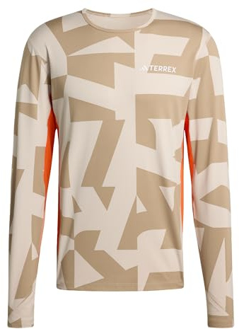 adidas Men's Multi Synthetic Base Layer Long Sleeve, Wonder Alumina/Blanch Cargo, XS