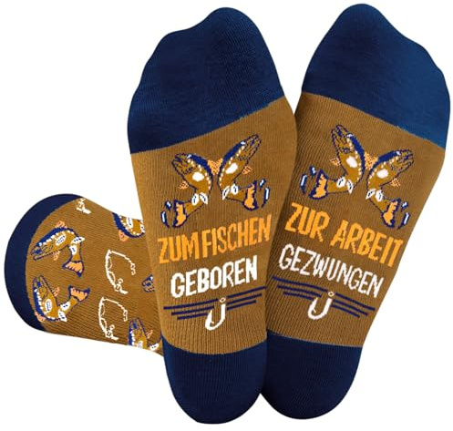 UEOTO Lustige Geschenke für Männer Socken mit Spruch, ICH WÜRDE LIEBER Socken Lustig Geburtstag Weihnachten Geschenke für Männer Bruder Freund