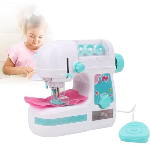 Ghzste Interesante juguete de máquina de coser eléctrica para niños de alta durabilidad, capacidad de alta calidad hecha de material premium, apariencia delicada de máquina de coser