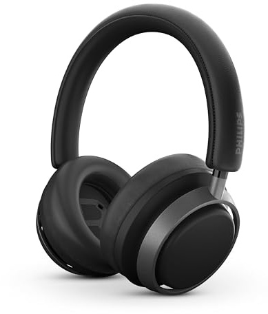 Philips Audio Fidelio L4SE Noise Cancelling Over-Ear Wireless Bluetooth Headphones - Superior Call Quality, Voice Assistant Compatible with up to 50 Hours Music Play Time - Black