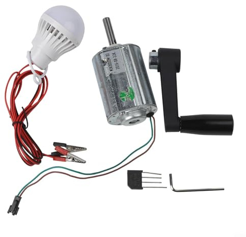 Modello di turbina eolica Breeze fai da te a manovella 12V 80W generatore a magnete permanente adatto per uso domestico o esterno (Set 2)
