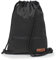 By Bers LEON Turnbeutel, große Reißverschluss Außentasche, Innentaschen Innenfutter Rucksack Tasche Damen Männer Hipster Beutel Veganes Leder Gym Bag Draw String (Schw/weiß_Zipper)