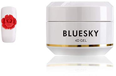 Bluesky Gel Polish, 4D Nail Art Gel, Red 08, 8ml (Requires curing under UV/LED Lamp)