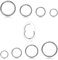 Milacolato 6-8 Pcs 18G Nasenpiercing Ring Edelstahl Clicker Segment Nase Piercing Ohrringe Damen Für Männer Frauen Septum Ohr Knorpel Daith Conch Tragus Sleeper Nasenring Set 6-12MM