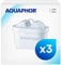 AQUAPHOR Maxfor+ Lot de 3 cartouches filtrantes de rechange compatibles avec tous les carafes filtrantes Aquaphor Maxfor+ et Brita Maxtra+. Réduit efficacement le calcaire, le chlore et autres