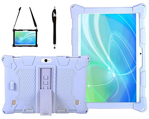 AKNICI Silikon Hülle für TOSCIDO M863/X108/X104/X109,Dragon Touch Notepad K10,ACEPAD A140/A130,LNMBBS N10,Qimaoo 10,Padgene 10,TYD TYD-107/108/109,Haehne 10,1,YOTOPT X109,GOODTEL G3,ZONKO K105,Violett