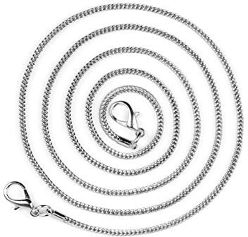 ONEFLOW Schulterriemen für Taschen in Silber - Kette aus Metall | Taschenriemen Stylischer Schultergurt Handtaschen Trageriemen Taschengurt Schultertasche Tragegurt DIY Riemen