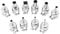10pcs Universal Heat Gun Nozzle Kit, Soldering Heat Guns Tips For Hot Air Soldering Station Repair Tools