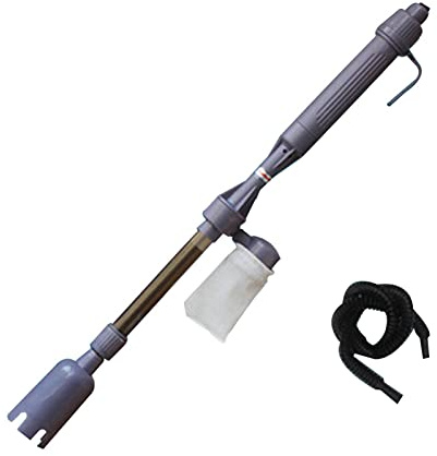 Luckxing Aspirateur Électrique Aquarium, Nettoyeur D'aquarium Electrique Siphon, 5 en 1 Aspirateur Gravier Aquarium pour Gravier/Aquarium Algues/Nettoyage La té