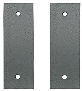 Verbindungsplatten, Distanzplatte für Quadratrohrschelle u. Rechteckrohrschelle 2 Stück (Normalstahl verzinkt, Verbindungsplatte für Schelle 60x40mm)