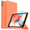 Gahwa Hülle für iPad 9,7 Zoll (Modell 2018/2017, 6. / 5. Generation)/Air 2 /Air 1, Dreifach Falt Klapp Schutzhülle Case mit Stifthalter und Standfunktion, Auto Schlaf/Aufwach - Orange