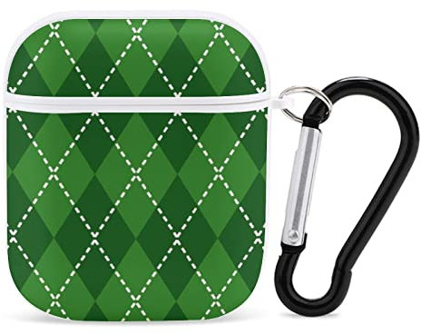 Airpods-Hülle Grün Karierter Patrick's Day Airpod Hard Case Cover Kopfhörerhüllen Für Apple Airpods1 Airpods2
