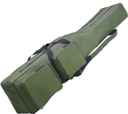 SHADDOCK Fishing Tackle Rod Bag Folding Rod Case 130cm Large Capacity Fishing Gear Pole Reel Storage Bag Waterproof Oxford Rod Bag Gifts for Men