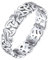 Silvora Stapelbarer Damen Keltischer Knoten Fingerring 925 Silber Irischer Triquetra Ring 5mm breit Keltischer Unendlichkeit Endlose Liebe Verlobungsring Ringgröße 62（19.8）