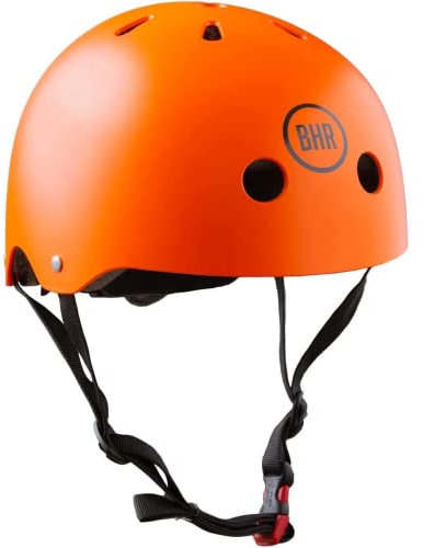 BHR 817 Sport Elektro-Scooter-Helm | Made in EU & CE-geprüft | Fahrradhelm für Fahrrad, BMX, Skateboard, Skating | Kinder, Jugendliche & Erwachsene | matt orange | L