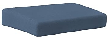 chilly pilley Gartenkissen für Polyrattan Möbel Gartenstuhlauflagen Hochlehner Sitzpolster Sitzkissen Gartenstuhl Waschbar Abnehmbar mit Reißverschluss (Sitz 60x60x15 blau)