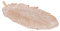 Bandeja Hoja Resina Natural 35,7X2,8X16,9 Cm