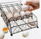 TAIANLE. Wire Egg Basket For Gathering Fresh Eggs with Rolling Tray 2 Tier, Farmhouse Metal Egg Holder Container Countertop, Rustic Display Tray