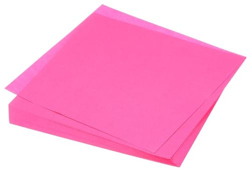 QUARKZMAN 75 Feuilles de Papier Origami Recto-Verso 15x15 cm pour Projets D'Artisanat, Débutants, Décoration Cadeaux, Rose Pêche