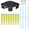 Yweller 18 Pieces 5132004559 RAC155 RAC158 Trimmer Blades in Double Blade Suitable for Ryobi OLT1825M, RY18LT25A-113P, RY18LT25A-120P 18V Cordless Grass Trimmer with Auto Feed, with Extra Strong