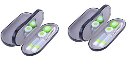 FRCOLOR 2pcs Glasses Case 2-in-1 Travel Kit Compact Design Protects Lenses from