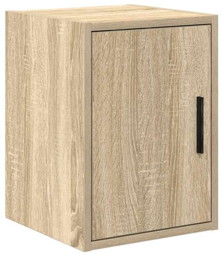 vidaXL Garagen-Wandschrank Sonoma-Eiche Holzwerkstoff, Schrank, Garagen-Aufbewahrungsschrank, Wandschrank mit Türen, Garagen-Lagerschrank