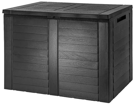 TOPCENT Auflagenbox, Balkonkissenbox 75 x 44 x H53 cm in Anthrazit