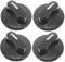 MUCKLILY 4pcs Cooker Knobs, 6MM Universal Replacement Cooker Knobs for Gas Stove Electric Ovens and Gas Stoves Plastic, Easy Installation