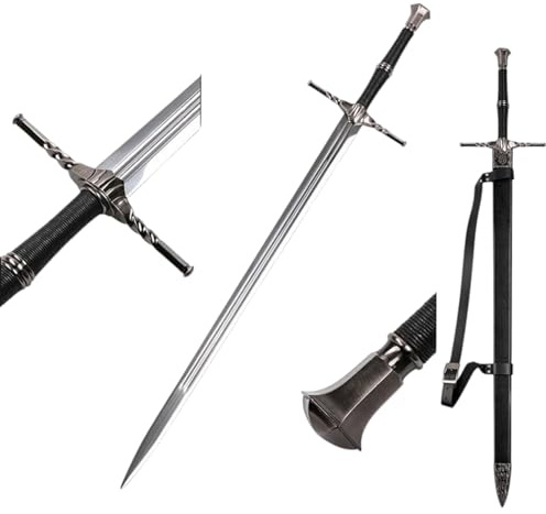 Geeraltt Schwert oder Dolch oder Minischwert, scharf oder dekorativ, aus Stahl oder Schaumstoff, mit oder ohne Scheide, inspiriert von The Wittcherr